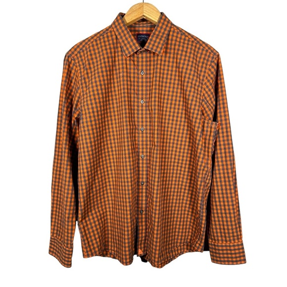 UNTUCKIT Plaid Cotton Long Sleeve Button Down Shirt - Picture 1 of 8